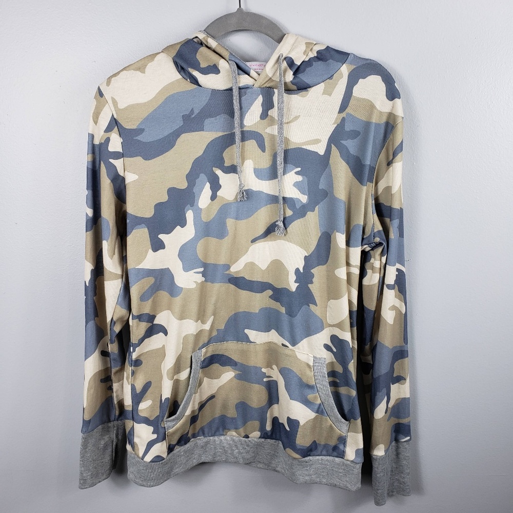 Sweetnight Camouflage Hooded Sweatshirt. Size S